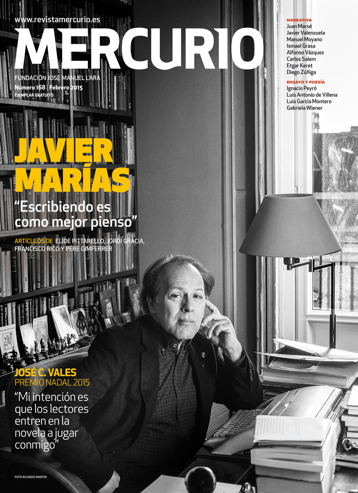 Mercurio 168. Febrero 2015. Foto Ricardo Martín