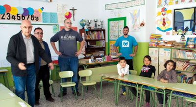 Taller en el Colegio Ciudad de los Niños de Granada
